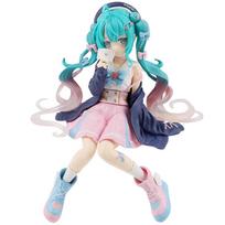 Karštas 21CM Anime Hatsune Miku X Cinnamoroll Figūrėlė Anime Aksesuaras Kolekcionuojami Modeliai Dekoratyviniai Papuošalai Vaikams Mielas Ir Žavus Dovana
