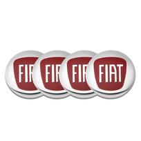 3D 56/60mm Automobilio emblema Ratlankio centrinės dalies dangtelio ženklelis lipdukai Decals Stiliaus aksesuarai Fiat Abarth 500 595 Punto Ducato