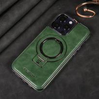 Luxury Leather Magnetic Stand Case for iPhone 16: Drop-Proof and Compatible with Apple 17 ProMax iPhone 17 Pro