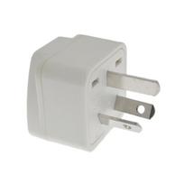 Australijos/Kinijos/Naujosios Zelandijos kelioninis adapteris, IEC tipo I kištukas JAV/ES/JK/Šveicarijos/Italijos/Japonijos į AU 3 kontaktų maitinimo keitiklis 10A/250V balta