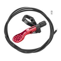 Bicycles Seatpost Dropper Remote Lever Road Bike Seats Tube Switches Height Cable Adjustable Lever for 22.2mm Handlebars raudona