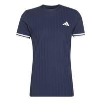 Adidas Climacool FreeLift Pro drėgmę sugeriantys trumpomis rankovėmis vyriški teniso marškinėliai su apvalia apykakle, slim fit KD7599 M gray