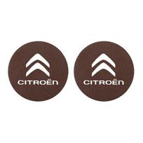 2Pcs Car Coasters Carbon Fiber Cup Holder Mat For Citroen C4 C3 C2 C1 Berlingo Xsara Car Interior Accessories Decorative Coaster