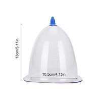 Body Cupping Cup Big Size Plastic Vacuum Cupping Cups Jar Vacuum Massager Jars Plastic Vacuum Suction Therapy Cupping Cans