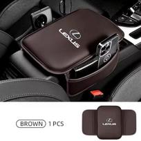 Odinė automobilio emblema Porankio pagalvėlė Sandėliavimo dėžutė Alkūnės atrama kilimėlis Lexus F SPORT IS250 IS200 CT200h GS300 LS430 RX450h LX570 IS300 ruda