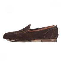 Loake Dark Brown Suede Belgian Loafer Belgrave EU41 / 260mm