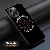 Bitcoin BTC Stylish cool design Phone Case For iPhone 16 15 14 13 12 11 Plus Pro Max  High-end Luxury Magsafe Sheepskin iPhone 16 Pro