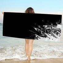 J-Jack D-Daniels Microfiber Beach Towel Absorbent Quick Dry Soft Yoga Swimming Resort Mountain Climbing Towel W40*H60(CM)