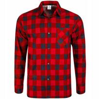 Koszula Flanelowa Casual W Krate Męska 100% Bawełna R. L