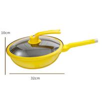 Sutirštintas senamadiškas ketaus puodas didelis keptuvė indukcinė viryklė Speciali dviguba ausinė geležinis puodas didelis puodas Puodas Namų ūkis 32cm