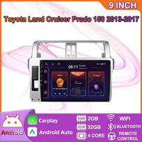 Android Carplay Car Radio Multimidia Vaizdo grotuvas Navigacijos GPS skirtas Toyota Land Cruiser Prado 150 2013-2017 2din Head Unit 4+64GB 2+32GB