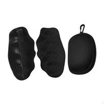 2Pcs Weight Lifting Grips Gym Gloves Hand Protector Silicone Workout with EVA Case for juoda