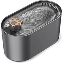 Automatinis katės vandens fontanėlis katėms ir šunims su filtru, LED apšvietimu gray