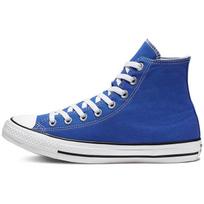 Converse Chuck Taylor All Star Sezoninės Spalvos Patogūs Aukšto Viršaus Drobės Batai Unisex Sportbačiai Mėlyni Balti 164934C 40