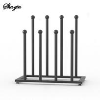 Boot Rack Shoe Organizer - Double Layered Boot Organizer for Tall Boots, Rain Boot for Entryway, Closet Floor šviesiai pilka spalva