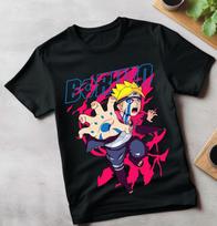 Boruto T-shirt Boruto Uzumaki Naruto Naruto Anime Manga Black Shirt Size S-5XL M