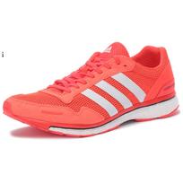 Adidas Adizero Adios SMC Comfortable Versatile Non-Slip Wear-Resistant Low-Top Running Shoes Unisex sneaker Fluorescent-Red AQ2429 42⅔