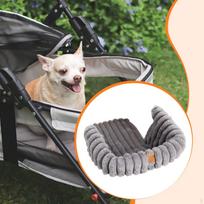 Pet Cushion Cart Accessories, Winter Liner, Soft, Washable, Carrier Strolling Pad Dog Mat pilka spalva