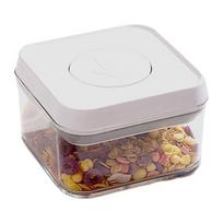 Airtight Food Container with Pop Lid Stackable Kitchen Pantry Organizer One Button Opening Flour Sugar Container for Cereal Rice Flour Pasta Snacks 450ML