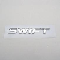 Swift Emblem Automobilio Logotipo Lipdukai 3D Raidė Žodis Galinės Bagažinės Dangtis ABS Plastikas Chromuotas Sidabrinis Vardinė Plokštelė Automobilio Ženkliukas Lipdukas sidabras
