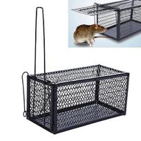 Smart Self-locking Mousetrap Safe Firm Iron Net Household Mouse Catcher Metal Reusable Humane Indoor Outdoor Rat Trap Rat Cage juoda