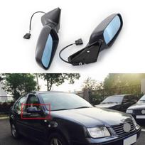 Juodas automobilio elektrinis veidrodėlis galinio vaizdo surinkimo galinio vaizdo veidrodėlis skirtas Volkswagen Bora MK4 Golf4 1999 2000 2001 2002 2003 2004 m. A1pcs Right