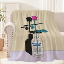 A-Absolut-ES Vodka Blanket Blanket for Couch Sofa Travel Home Picni Flannel Blanket birthday gift Warm Comfortable 30x40in