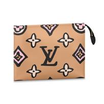 Louis Vuitton Wild At Heart Capsule Collection Toiletry Pouch 26 Women Toiletry Pouch Candy-Color Caramel M80752 Gift Set(Basic Set+Box+Shopping Bag)