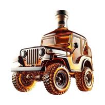 Naujas modelis Automobilio viskio dekanteris, Automobilio stiklinis vyno butelis tėčiui, vyrui, Juokingas automobilio viskio dekanteris namų baro dekoravimui Pikapas (Klasikinis automobilis)350 ml