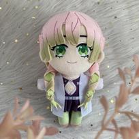 20cm Anime Demon Slayer Kanroji Mitsuri Pliušinė lėlė Minkšta kimštinė pagalvė Kimetsu no Yaiba Mieliausia dovana