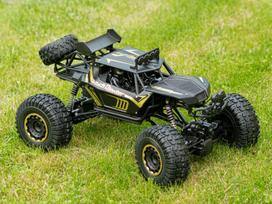 Radijo bangomis valdomas automobilis 2,4 GHz 1:8, 51 cm, metalinis, juodas