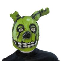 Penki naktys pas Freddy'į Springtrap kaukė — FNAF 3 supuvęs triušis latekso rekvizitas, baisi Helovino kostiumo galvos apdangalas suaugusiems žalia