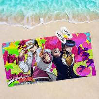Anime J-JojoS B-Bizarre A-Adventure Microfiber Beach Towel Absorbent Quick dry Soft Yoga Swimming Resort Mountain Climbing Towel W40*H60(CM)