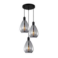 Lampa Wisząca Zulo 3 E27 Czarny Italux Pnd-27812-3A-Bk-Sg