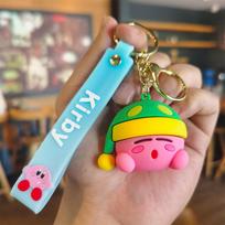 Cartoon Pink Kirby Doll Cute Girly Heart Backpack Keychain Couple Backpack Keychain Cute Personalized Gifts Y2k Fashion
