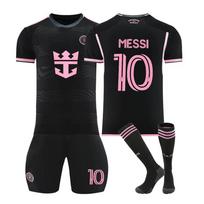 2024-25 Inter Miami išvykos #10 MESSI sportinio treniruočių komplektas su kojinėmis Paaugliams Vaikams Suaugusiems Individualus vardas Futbolo aprangos 16