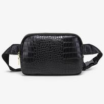 Fashi crocodile Women Fanny Pack PU lether female Shoulder Crossbody Chest Bag Waist Bag for Female Belt Bag phe Wallet juoda