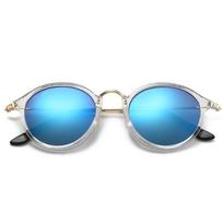 Madingi apvalūs metalinio rėmelio akiniai nuo saulės moterims vyrams retro prekės ženklo dizainerio akiniai nuo saulės populiarūs UV4 Gafas De Sol Mujer As Picture