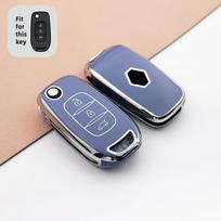 Korpusas Renault Kadjar Captur Megane Sandero Stepway Logan Clio 5 2022 Arkana 2020 2021 Kwid 2023 TPU automobilio sulankstomo rakto dėklas