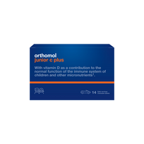 ORTHOMOL Junior C Plus, mandarinų-apelsinų skonio, 30 dienos dozių