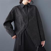 long sleeve oversized Vintage floral shirts & blouses for blouse Casual loose spring summer tops women button up shirt juoda