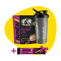 Isostar Recovery komplektas (Reload 450g + Elite plaktuvė 700ml)