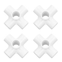 10 vnt. PVC plastikinio vamzdžio jungtis, 6 krypčių vamzdžio kampo alkūnės jungtys, 25 mm vidinis skersmuo, juoda