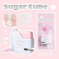Portable Mini Cute Small Sugar Stapler High Appearance Portable Mini Stapler Document and Data Binding Device rožinė