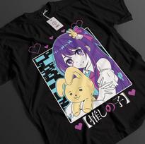 Oshi No Ko Shirt Ai Hoshino Tshirt Aqua T-Shirt Kana Arima Top Ruby Anime Tee S