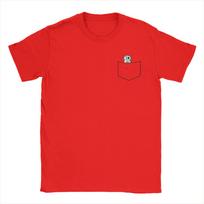 Men's T-Shirt Pocket Grub Hollow Knight Silksong Vintage 100% Cotton Tees Short Sleeve T Shirt Crewneck Clothes Birthday Present S