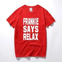 Vyriški drabužiai 2024 Frankie Says Relax marškinėliai vyrams gimtadienio retro 80-ųjų kostiumas dovana Medvilniniai trumpomis rankovėmis marškinėliai camisetas tshirt S