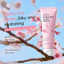 Travel-Size Sakura Scented Hand Serum - Nourishing Moisturizer for Dry Hands, Lightweight Cream for Winter and Daily Care One Size rožinė