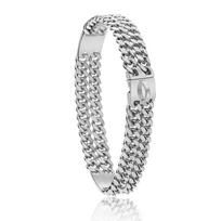 Dviguba vonios apykaklė JOCollar šuniui, kubietiška grandinėlė, nerūdijantis plienas, dresavimo apykaklė šuniui, metalinė apykaklė gyvūnams 16inch(neck 40cm) white