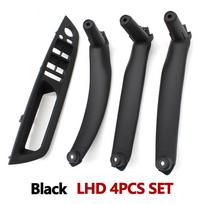 4 vnt. rinkinys Automobilio priekinės vairuotojo durų rankenos porankio dangtelis, vidinės durų rankenos panelės apdailos dangtelis BMW X5 X6 E70 E71 2007-2013 Moka LHD 4PCS SET